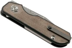 Liong Mah Traveller Clippoint Green Canvas Micarta Navaja -Knives And Tools Comercio LO TR CL GCM 04 liong mah