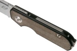 Liong Mah Traveller Clippoint Green Canvas Micarta Navaja -Knives And Tools Comercio LO TR CL GCM 07 liong mah