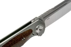 Liong Mah Warrior Two V3 Burlap Micarta Navaja -Knives And Tools Comercio LO WA BM 06 liong mah design
