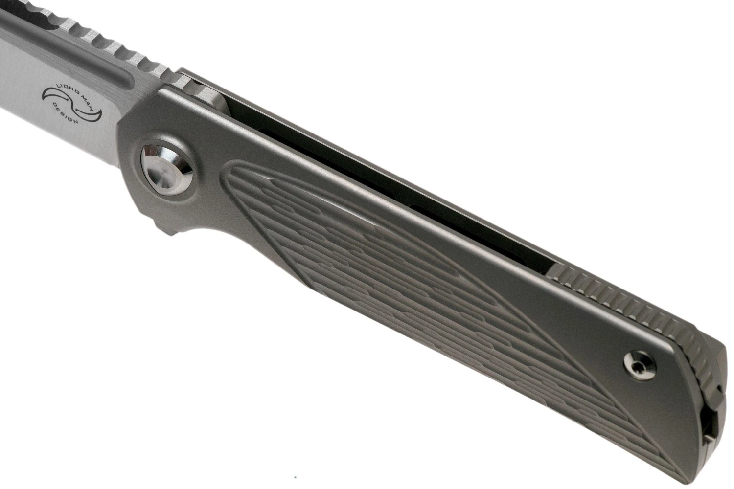 Liong Mah Warrior Two V3 Textured Titanium Navaja 9 Liong Mah Warrior Two V3 Textured Titanium Navaja - Imagen 7