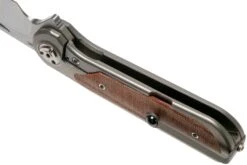 Liong Mah Zulu Brown Canvas Micarta Navaja -Knives And Tools Comercio LO ZU BCM 05 liong mah