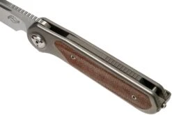 Liong Mah Zulu Brown Canvas Micarta Navaja -Knives And Tools Comercio LO ZU BCM 07 liong mah