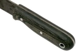 LT Wright Bushbaby HC, 1075, Matte Black Micarta, Leather Sheath, Cuchillo Bushcraft -Knives And Tools Comercio LT BUBA BM LS 05 lt wright