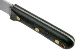 LT Wright Genesis Flat Grind, A2, Matte Black Micarta, Leather Sheath, Cuchillo Bushcraft -Knives And Tools Comercio LT GEN FL BM LS 05 lt wright