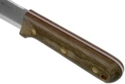 LT Wright Genesis Scandi Grind, A2, Matte Green Micarta, Red Liners, Leather Sheath, Cuchillo Bushcraft -Knives And Tools Comercio LT GEN SC GM RL LS 05 lt wright