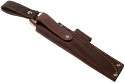 LT Wright GNS Saber Grind, O1, Polished Natural Micarta, Leather Sheath, Cuchillo Bushcraft -Knives And Tools Comercio LT GNS SA NM POL LS 07 lt wright