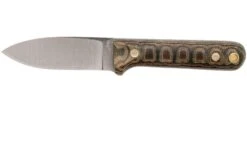 LT Wright Next Gen, A2, Matte Python Micarta, Funda De Cuero, Cuchillo De Bushcraft