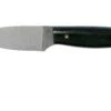 LT Wright Patriot, A2, Polished Black Micarta, Blue Liners, Leather Sheath, Cuchillo De Exterior -Knives And Tools Comercio LT PAT BM BL POL LS 01 lt wright