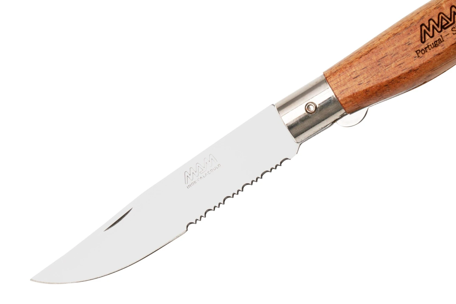 MAM Hunter Plus, Parcialmente Dentada, Cordón De Cuero, Linerlock 2066 Navaja 5 MAM Hunter Plus, Parcialmente Dentada, Cordón De Cuero, Linerlock 2066 Navaja - Imagen 3