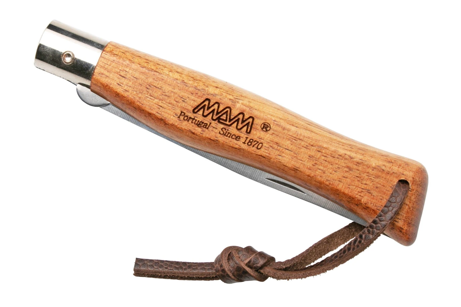 MAM Hunter Plus, Parcialmente Dentada, Cordón De Cuero, Linerlock 2066 Navaja 6 MAM Hunter Plus, Parcialmente Dentada, Cordón De Cuero, Linerlock 2066 Navaja - Imagen 4