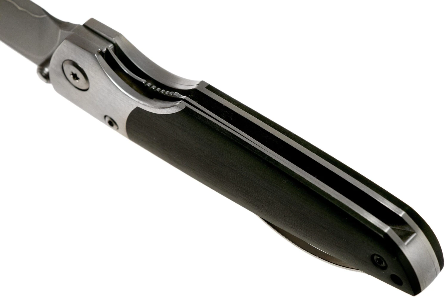 Mcusta MC-144G Shinra Mixture Teana, Black Pakkawood, Cuchillo De Caballero 7 Mcusta MC-144G Shinra Mixture Teana, Black Pakkawood, Cuchillo De Caballero - Imagen 5