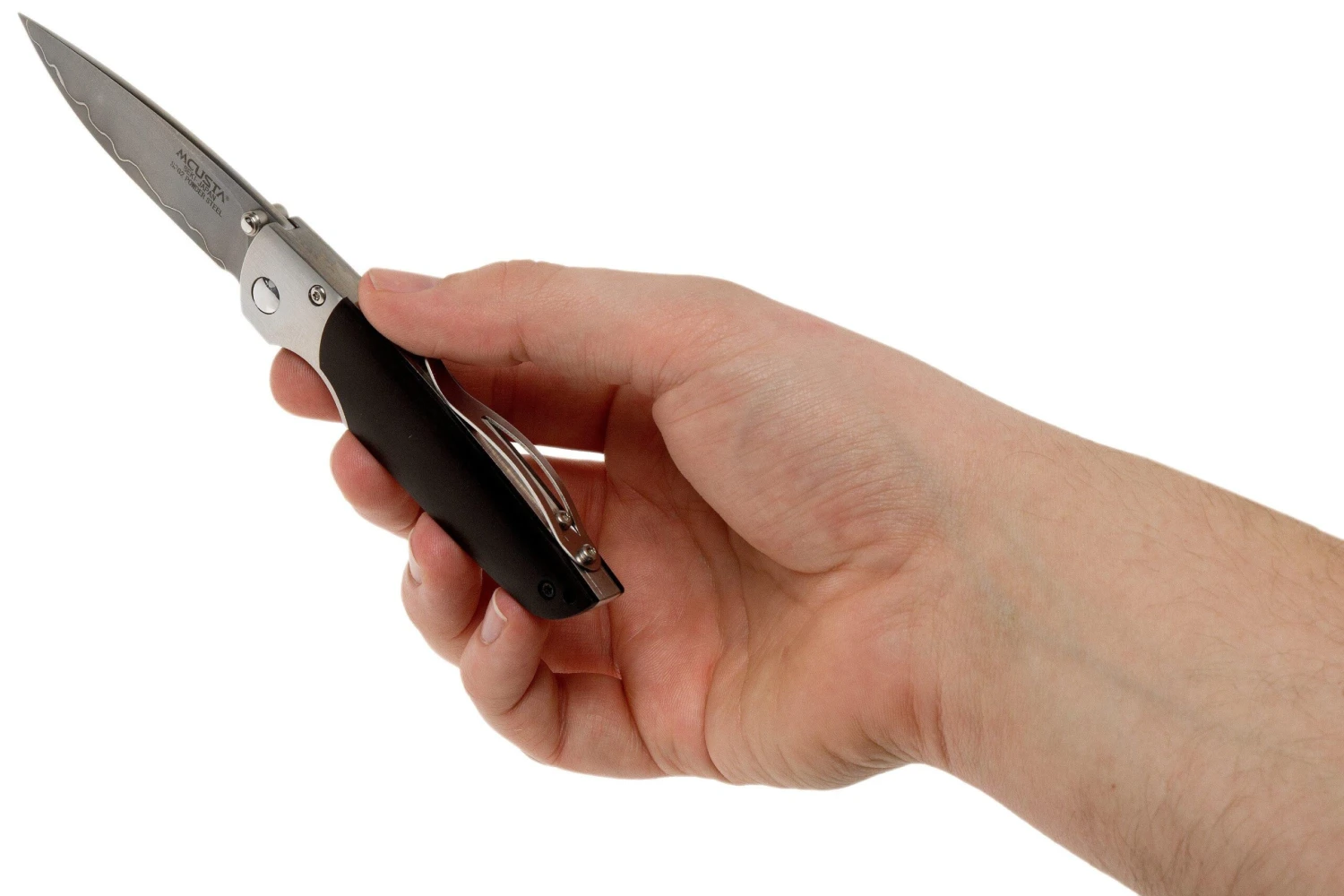 Mcusta MC-144G Shinra Mixture Teana, Black Pakkawood, Cuchillo De Caballero 10 Mcusta MC-144G Shinra Mixture Teana, Black Pakkawood, Cuchillo De Caballero - Imagen 8