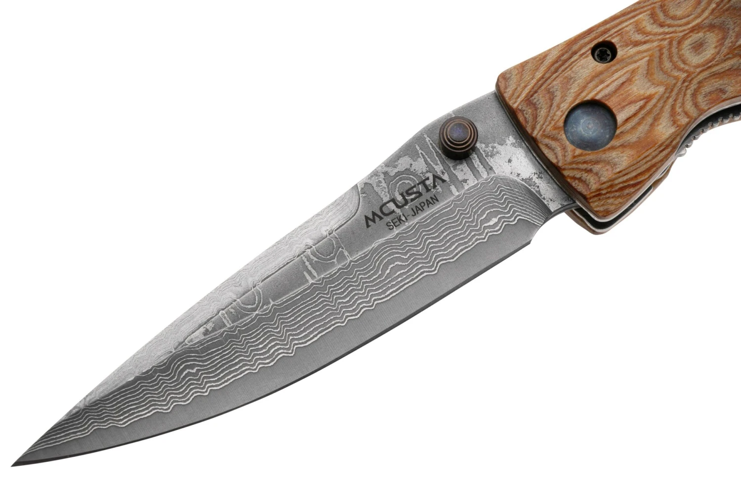 Mcusta MC-0182D Sengoku Toyotomi Hideyoshi, Yellow Pakkawood, Cuchillo De Caballero 5 Mcusta MC-0182D Sengoku Toyotomi Hideyoshi, Yellow Pakkawood, Cuchillo De Caballero - Imagen 3