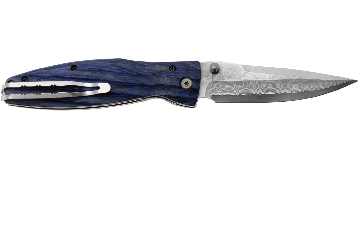 Mcusta MC-0186D Sengoku Date Masamune, Blue Pakkawood, Cuchillo De Caballero 4 Mcusta MC-0186D Sengoku Date Masamune, Blue Pakkawood, Cuchillo De Caballero - Imagen 2