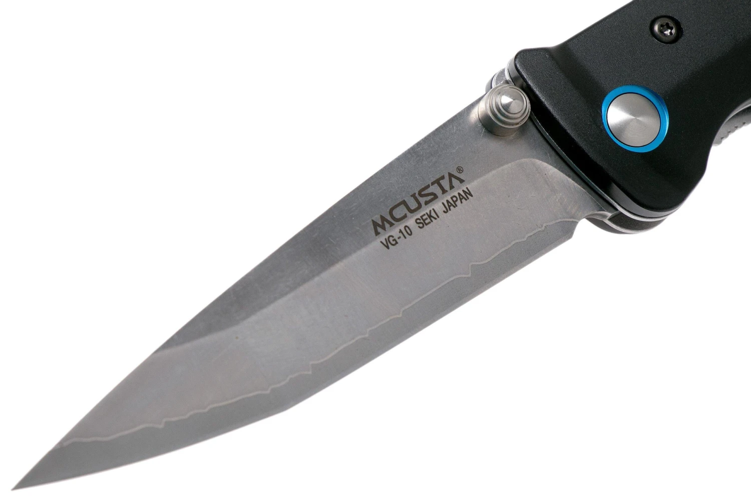 Mcusta MC-41C Katana, Negro/azul , Cuchillo De Caballero 5 Mcusta MC-41C Katana, Negro/azul , Cuchillo De Caballero - Imagen 3