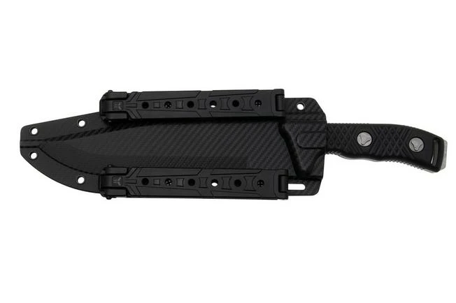 Microtech Arbiter 104-10AP, Apocalyptic Stonewashed M390, Milled Black G10, Cuchillo Fijo, Diseño De Adam Marfione 9 Microtech Arbiter 104-10AP, Apocalyptic Stonewashed M390, Milled Black G10, Cuchillo Fijo, Diseño De Adam Marfione - Imagen 7