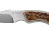 Maserin Mini Trapper 924-CV-1 Stonewashed Elmax, Stag Horn, Leather Button Sheath, Cuchillo Fijo Pequeño De Caza -Knives And Tools Comercio ME 924 CV 1 01 maserin