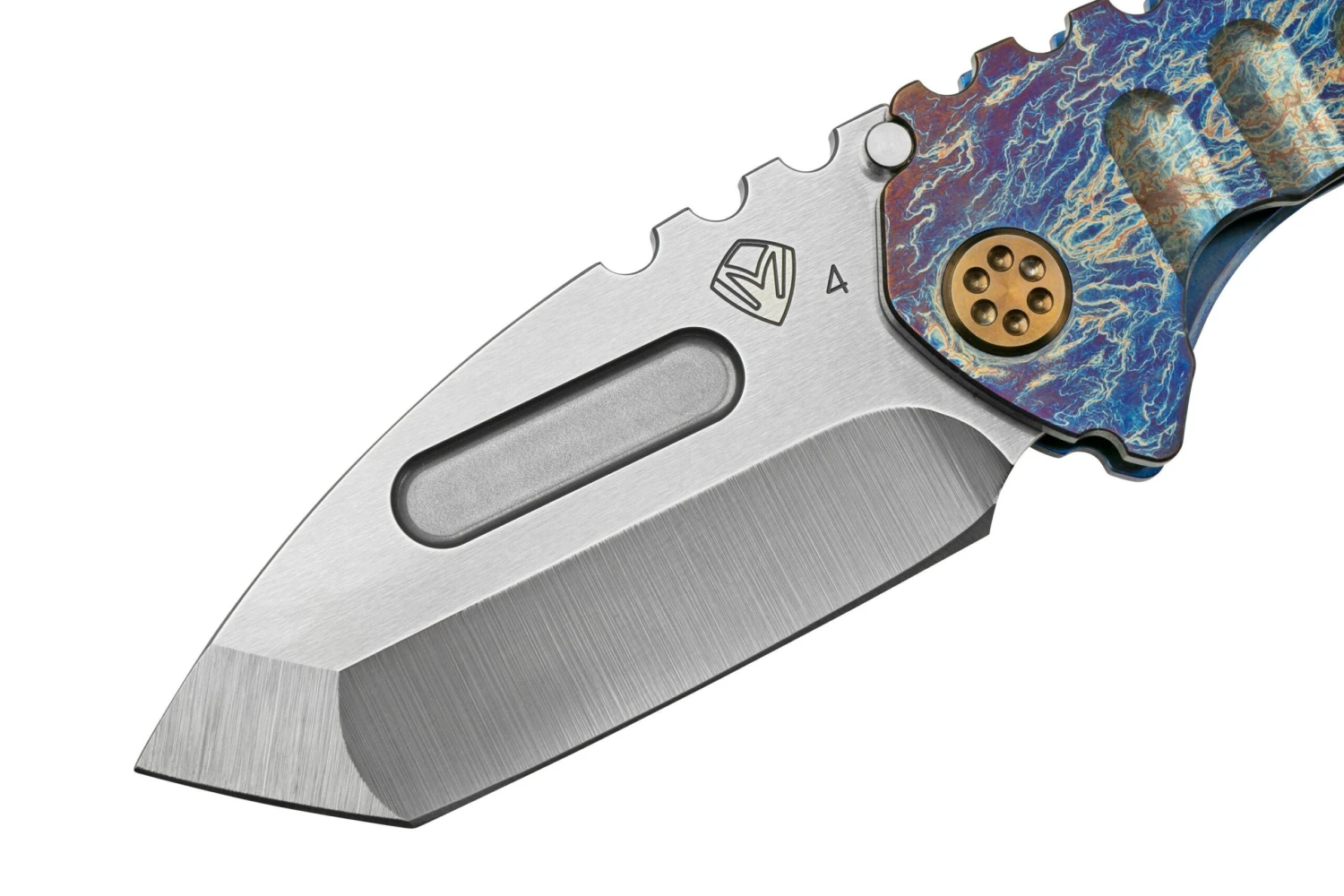 Medford Praetorian Genesis T, S45VN Tumbled Tanto, Faced Flm Acid Etch Handle, Navaja 6 Medford Praetorian Genesis T, S45VN Tumbled Tanto, Faced Flm Acid Etch Handle, Navaja - Imagen 4