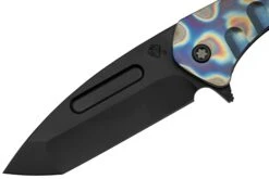 Medford Praetorian Slim Flipper, S35VN PVD Tanto Blade, Faced Flamed Handle Navaja -Knives And Tools Comercio MF 23 PSF 02 03 medford