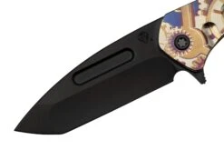 Medford Praetorian Slim Flipper S35VN PVD Tanto Blade, Bronze Steampunk Handle, Navaja -Knives And Tools Comercio MF 23 PSF 03 03 medford