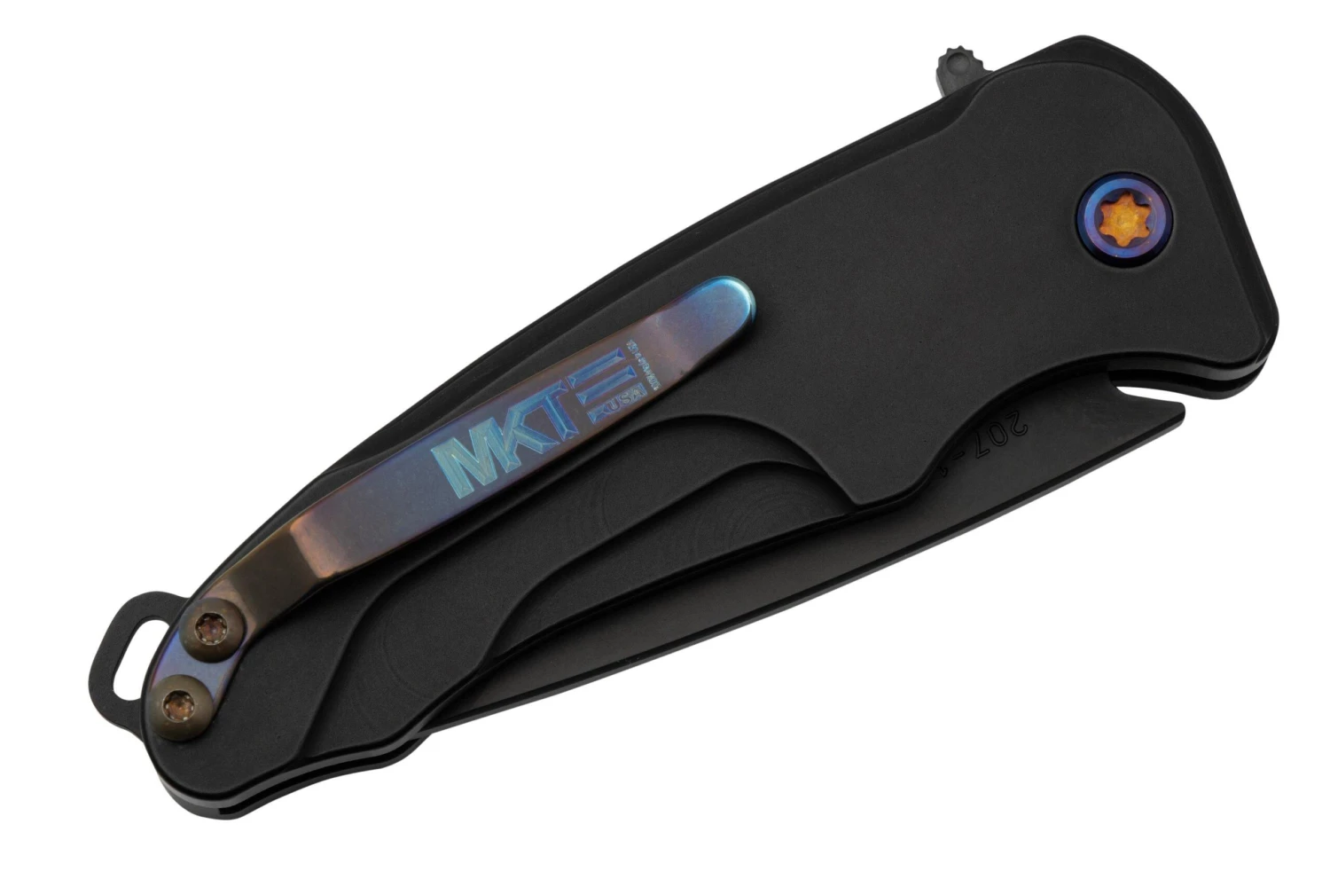 Medford Smooth Criminal, S45VN PVD Blade, Black Handle, Flamed Hardware Clip Navaja 9 Medford Smooth Criminal, S45VN PVD Blade, Black Handle, Flamed Hardware Clip Navaja - Imagen 7