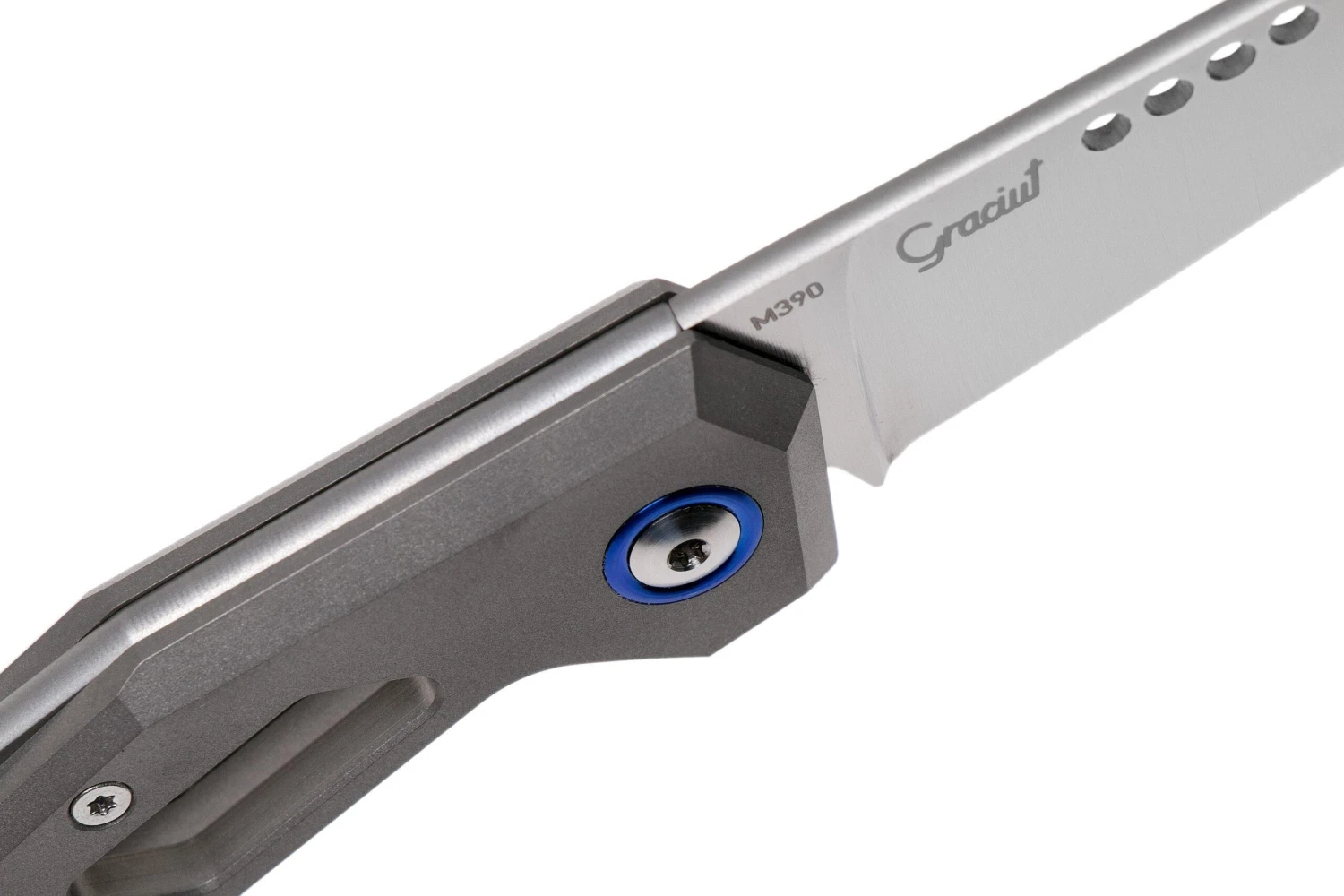 MKM Edge EG-T Sandblasted Titanium Navaja, Graciut Design 8 MKM Edge EG-T Sandblasted Titanium Navaja, Graciut Design - Imagen 6