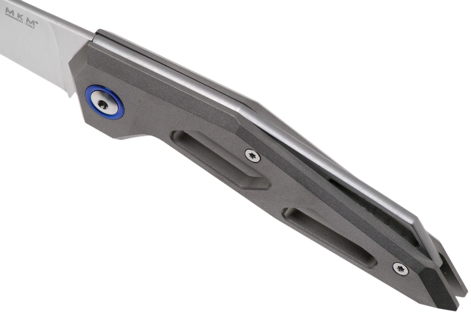 MKM Edge EG-T Sandblasted Titanium Navaja, Graciut Design 9 MKM Edge EG-T Sandblasted Titanium Navaja, Graciut Design - Imagen 7