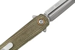 MKM Flame Light FL02L-GC Daga, Micarta Verde, Navaja -Knives And Tools Comercio MMK FL02L GC 05 mkm