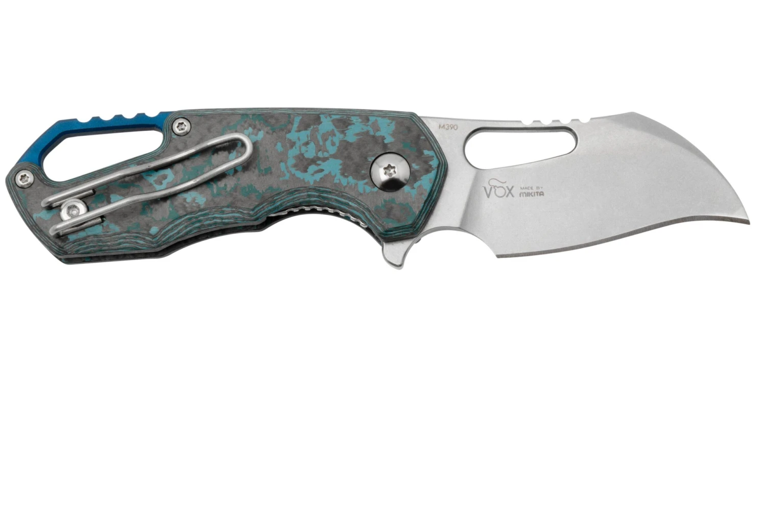 MKM Isonzo FX03-1CA Hawkbill Stonewashed, Arctic Storm Carbon Fibre Navaja, Diseño De Jesper Voxnaes 4 MKM Isonzo FX03-1CA Hawkbill Stonewashed, Arctic Storm Carbon Fibre Navaja, Diseño De Jesper Voxnaes - Imagen 2