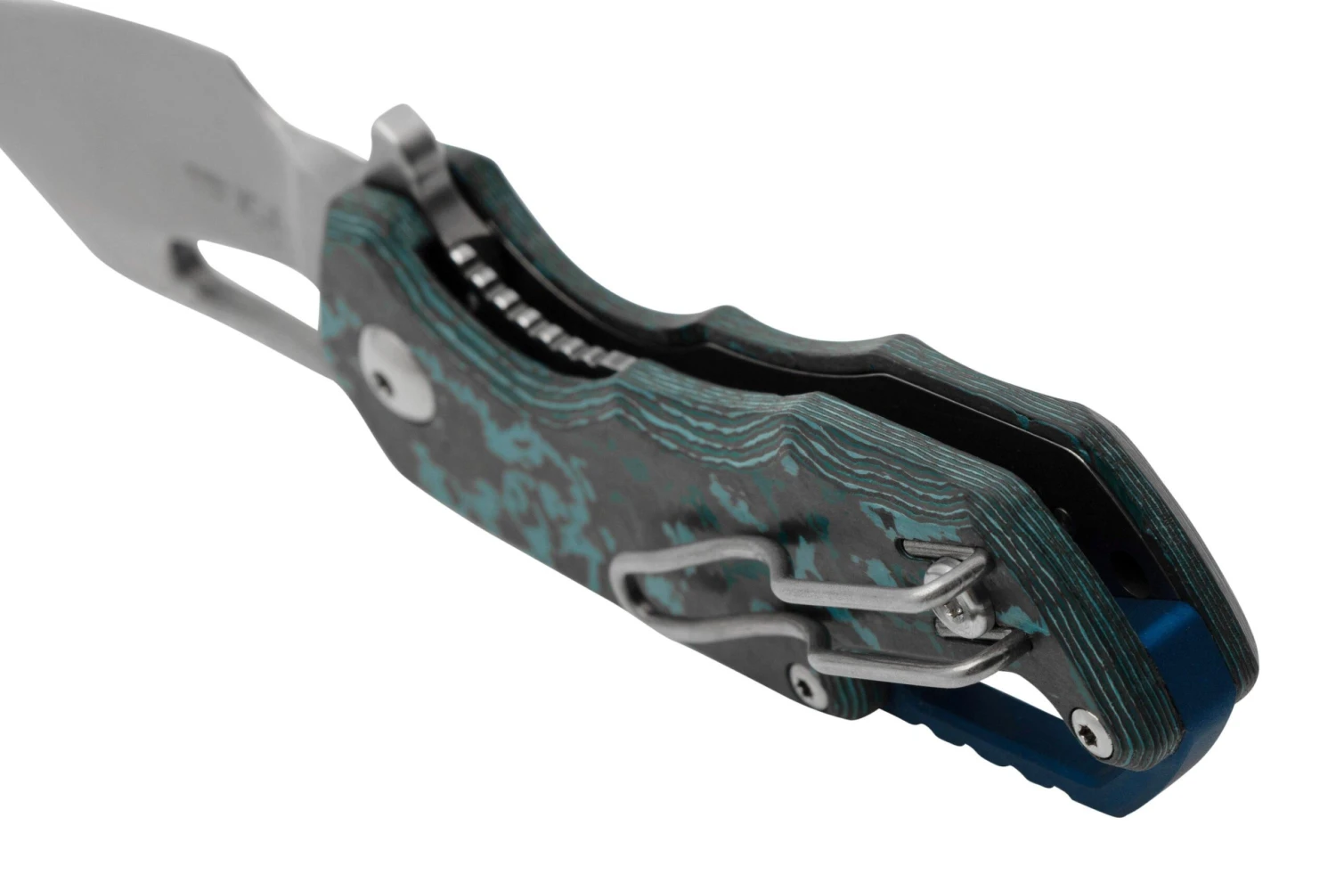 MKM Isonzo FX03-1CA Hawkbill Stonewashed, Arctic Storm Carbon Fibre Navaja, Diseño De Jesper Voxnaes 6 MKM Isonzo FX03-1CA Hawkbill Stonewashed, Arctic Storm Carbon Fibre Navaja, Diseño De Jesper Voxnaes - Imagen 4