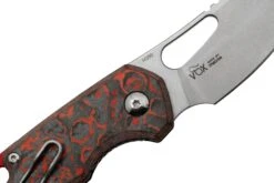 MKM Isonzo FX03-2CL Cleaver Stonewashed, Lava Flow Carbon Fibre Navaja, Diseño De Jesper Voxnaes -Knives And Tools Comercio MMK FX03 2CL 05 mkm