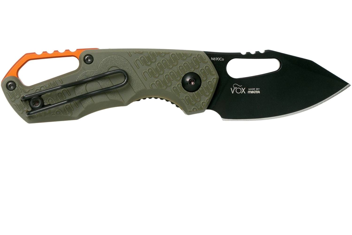 MKM Isonzo FX03-3PGO Clip Point OD Green FRN, Black Blade Navaja, Jesper Voxnaes Design 4 MKM Isonzo FX03-3PGO Clip Point OD Green FRN, Black Blade Navaja, Jesper Voxnaes Design - Imagen 2