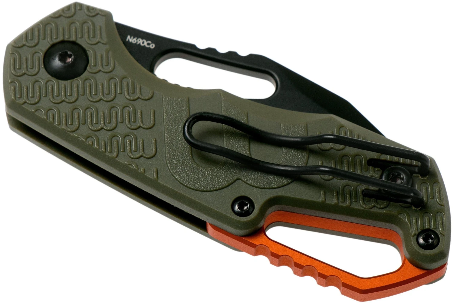 MKM Isonzo FX03-3PGO Clip Point OD Green FRN, Black Blade Navaja, Jesper Voxnaes Design 6 MKM Isonzo FX03-3PGO Clip Point OD Green FRN, Black Blade Navaja, Jesper Voxnaes Design - Imagen 4