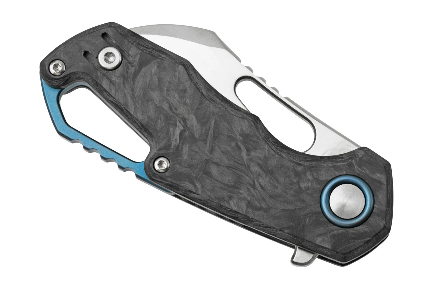 MKM Isonzo FX03M-1CM Hawkbill Marble Carbon Fiber Navaja, Diseño Jesper Voxnaes 8 MKM Isonzo FX03M-1CM Hawkbill Marble Carbon Fiber Navaja, Diseño Jesper Voxnaes - Imagen 6