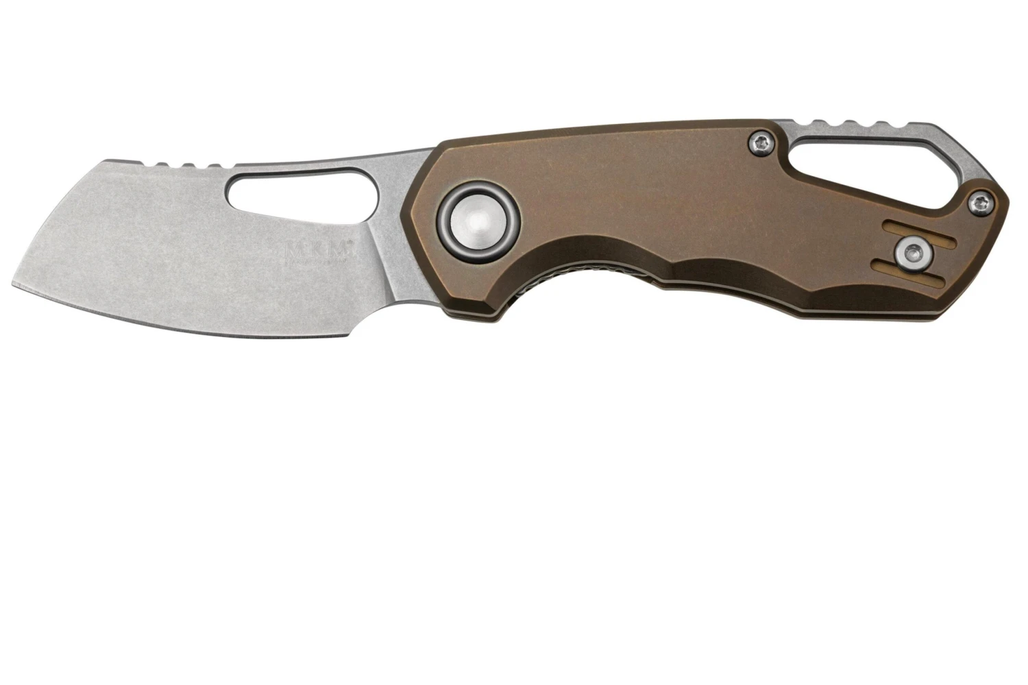 MKM Isonzo FX03M-2TBR, Cleaver Stonewashed Böhler M390 Bronze Titanium, Navaja 3 MKM Isonzo FX03M-2TBR, Cleaver Stonewashed Böhler M390 Bronze Titanium, Navaja