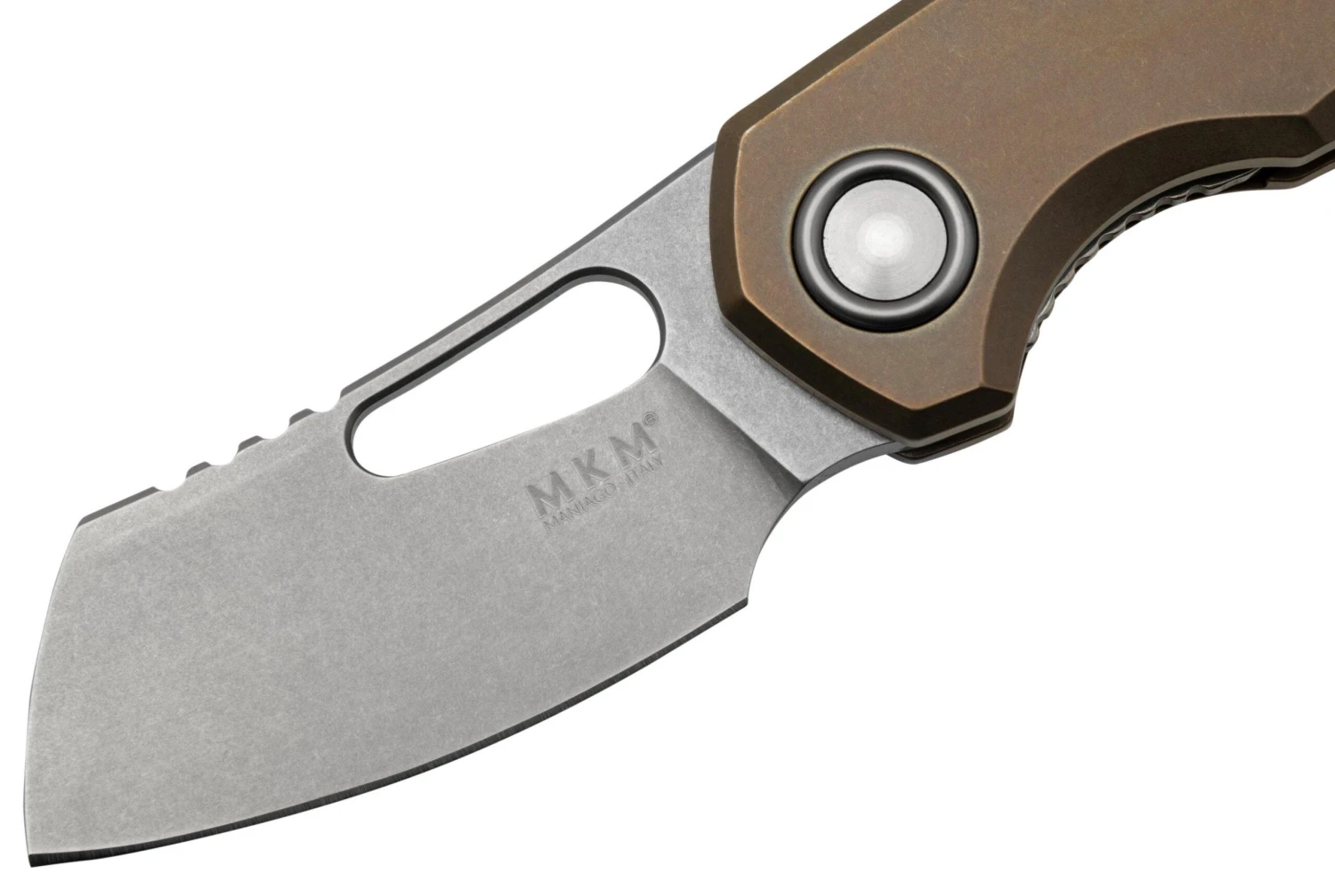 MKM Isonzo FX03M-2TBR, Cleaver Stonewashed Böhler M390 Bronze Titanium, Navaja 5 MKM Isonzo FX03M-2TBR, Cleaver Stonewashed Böhler M390 Bronze Titanium, Navaja - Imagen 3