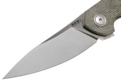 MKM Goccia GC-GC Green Canvas Micarta Navaja, Jens Anso Design -Knives And Tools Comercio MMK GC GC 03 mkm knives