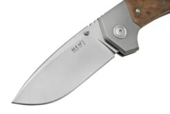 MKM Hero Stonewashed, Walnut Wood, Titanium Bolsters, Navaja -Knives And Tools Comercio MMK HR WNT 03 mkm