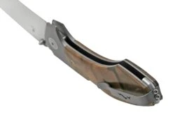 MKM Hero Stonewashed, Walnut Wood, Titanium Bolsters, Navaja -Knives And Tools Comercio MMK HR WNT 04 mkm