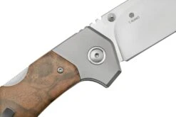 MKM Hero Stonewashed, Walnut Wood, Titanium Bolsters, Navaja -Knives And Tools Comercio MMK HR WNT 05 mkm