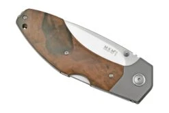 MKM Hero Stonewashed, Walnut Wood, Titanium Bolsters, Navaja -Knives And Tools Comercio MMK HR WNT 06 mkm