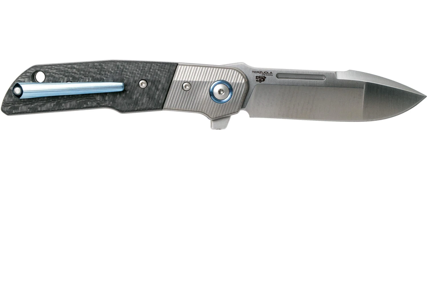 MKM Clap LS01-CT Titanium, Carbonfiber Navaja, Bob Terzuola Design 4 MKM Clap LS01-CT Titanium, Carbonfiber Navaja, Bob Terzuola Design - Imagen 2