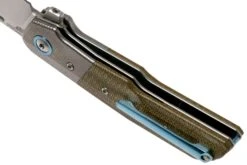 MKM Clap LS01-GCT Titanium, Green Canvas Micarta Navaja, Bob Terzuola Design 14 MKM Clap LS01-GCT Titanium, Green Canvas Micarta Navaja, Bob Terzuola Design -Knives And Tools Comercio MMK LS01 GCT 05 mkm knives