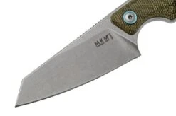 MKM Makro 2 Sheepfoot, Stonewashed Green Canvas Micarta Cuchillo Fijo, Jesper Voxnaes Design -Knives And Tools Comercio MMK MA02 GC 03 mkm
