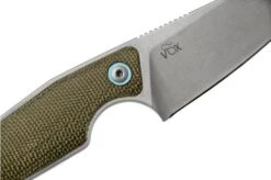 MKM Makro 2 Sheepfoot, Stonewashed Green Canvas Micarta Cuchillo Fijo, Jesper Voxnaes Design -Knives And Tools Comercio MMK MA02 GC 05 mkm