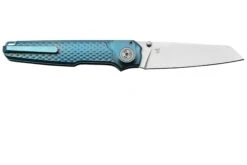 MKM Miura Blue Titanium, Navaja Satin MI-TBL, Diseño Simone Tonolli -Knives And Tools Comercio MMK MI TBL 02 mkm