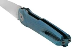 MKM Miura Blue Titanium, Navaja Satin MI-TBL, Diseño Simone Tonolli -Knives And Tools Comercio MMK MI TBL 04 mkm