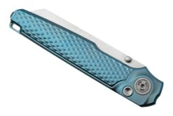 MKM Miura Blue Titanium, Navaja Satin MI-TBL, Diseño Simone Tonolli -Knives And Tools Comercio MMK MI TBL 06 mkm