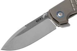 MKM Maximo MM-T Sandblasted Titanium Navaja, Diseño Bob Terzuola -Knives And Tools Comercio MMK MM T 03 mkm knives