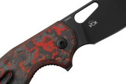 MKM Vincent VCV-CLD Black PVD VANAX, Lava Flow Carbon Fibre, Red Aluminum Navaja, Diseño De Jesper Voxnaes -Knives And Tools Comercio MMK VCV CLD 05 mkm